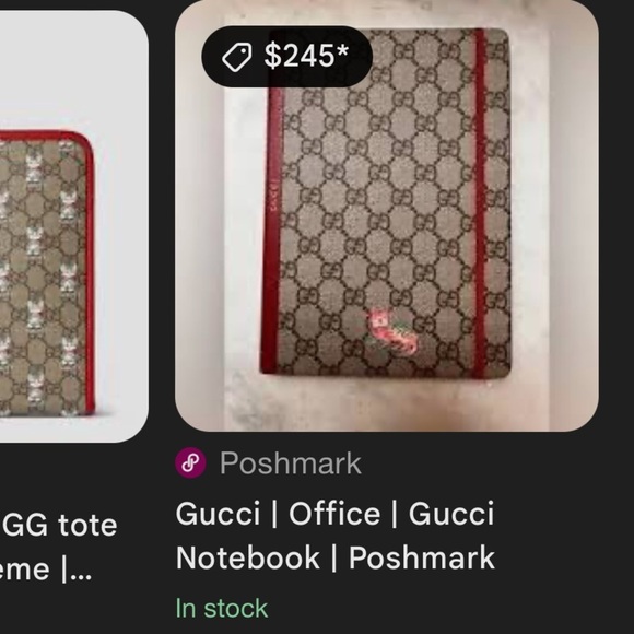 NEW $260 GUCCI Whimsy DERPY CAT GG Supreme Coated Canvas Stationery NOTEBOOK NWT - Picture 6 of 6